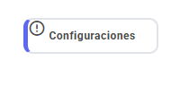 Panel de configuraciones